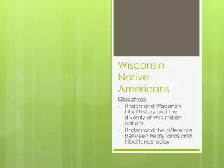 Wisconsin Native Americans