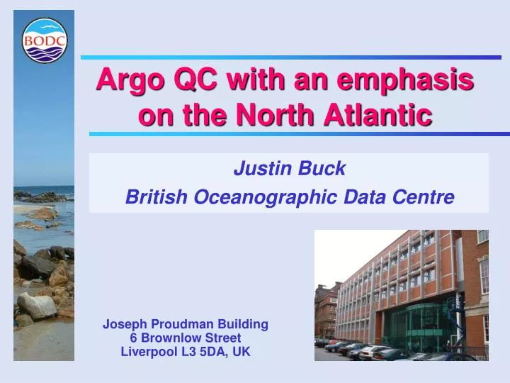argo qc with an emphasis on the north atlantic