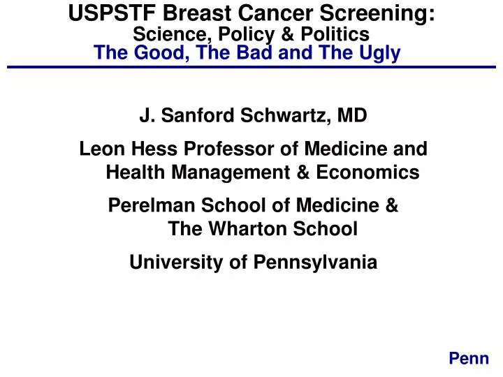 uspstf breast cancer screening science policy politics