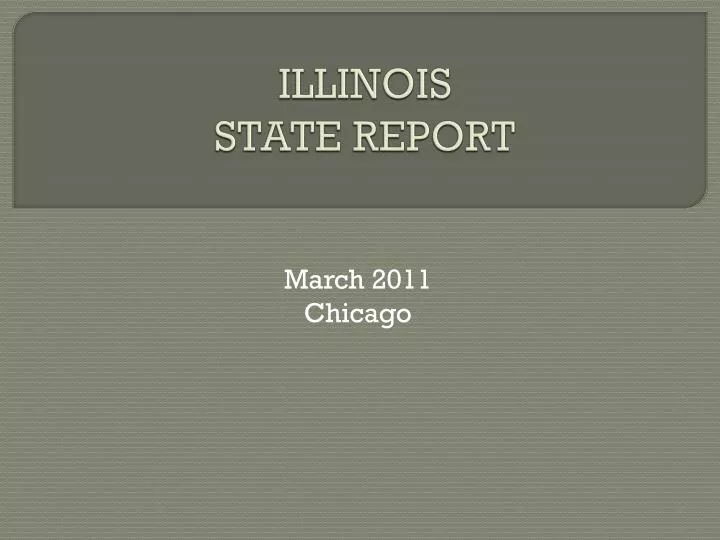illinois state report