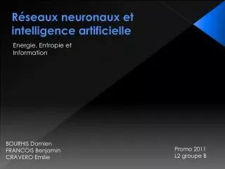 Réseaux neuronaux et intelligence artificielle
