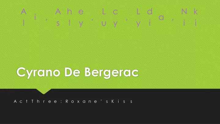 cyrano de bergerac