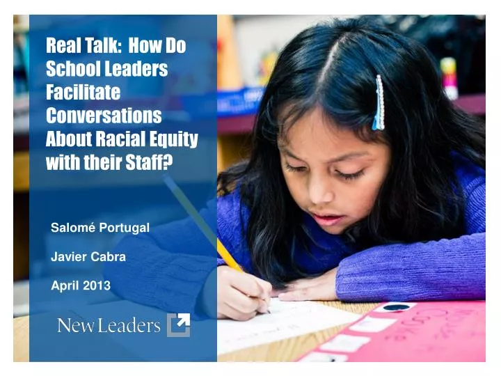 real talk how do school leaders facilitate conversations about racial equity with their staff