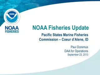 NOAA Fisheries Update