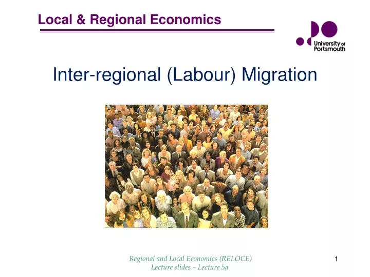 i nter regional labour migration