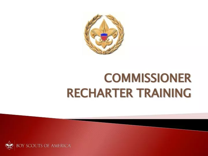 commissioner recharter training