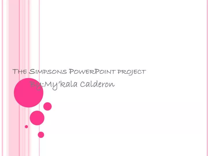 the simpsons powerpoint project