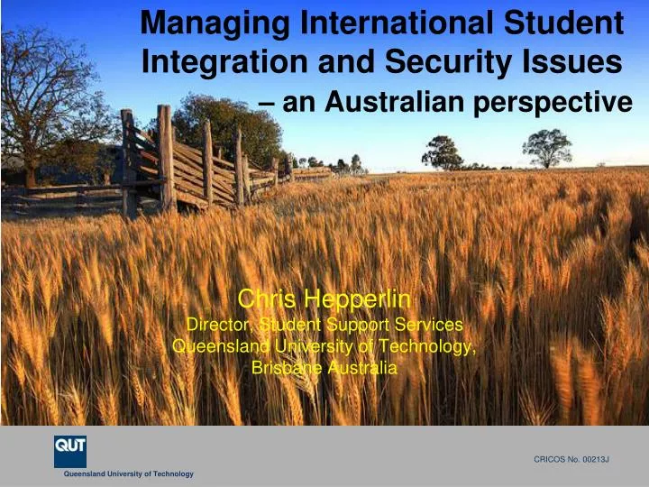 managing international student integration and security issues an australian perspective