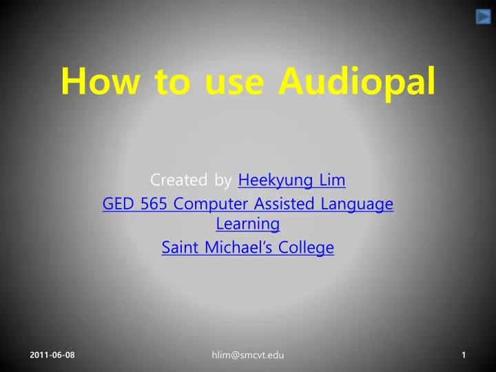 how to use audiopal