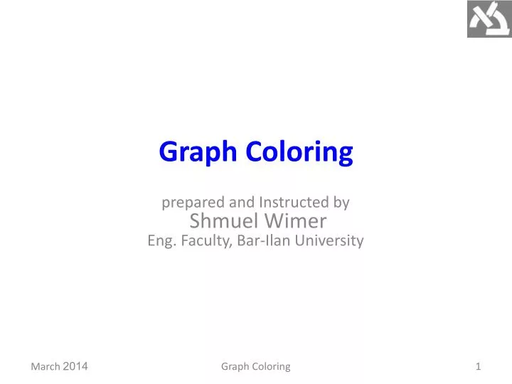 graph coloring