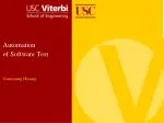 Automation of Software Test - slide 1