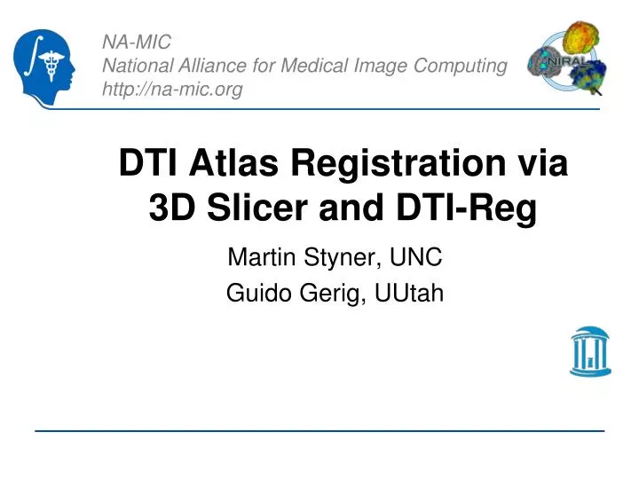 dti atlas registration via 3d slicer and dti reg