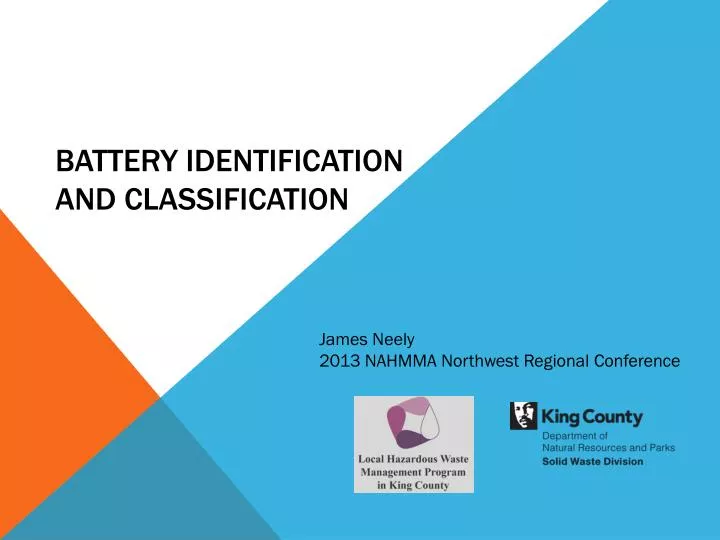 battery identification and classification
