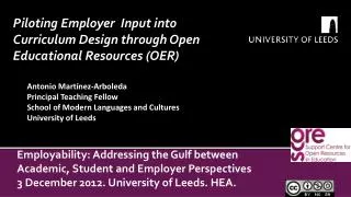 Employability: Addressing the Gulf between Academic, Student and Employer Perspectives