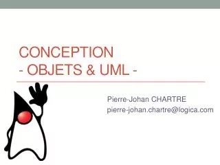 conception objets uml