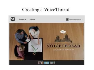 Creating a VoiceThread