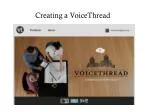 Creating a VoiceThread - slide 1