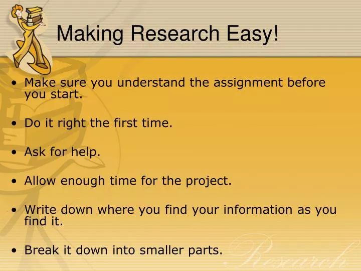 making research easy