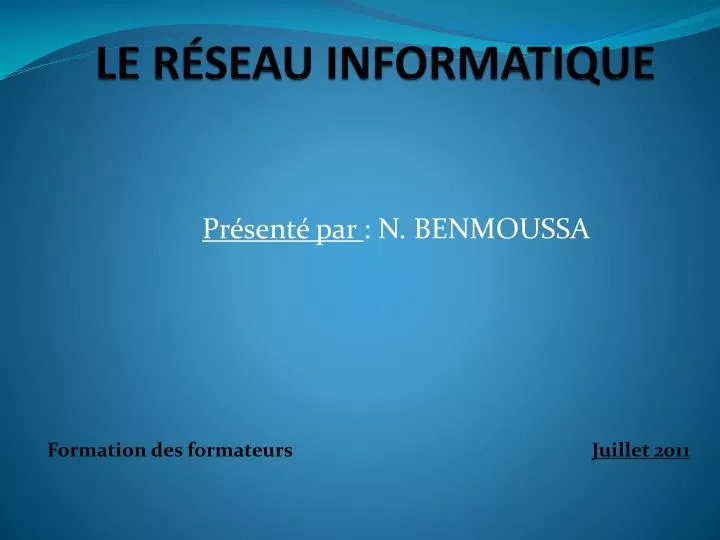 le r seau informatique