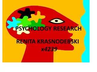 PSYCHOLOGY RESEARCH