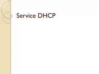 service dhcp