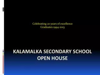 Kalamalka Secondary School Open House