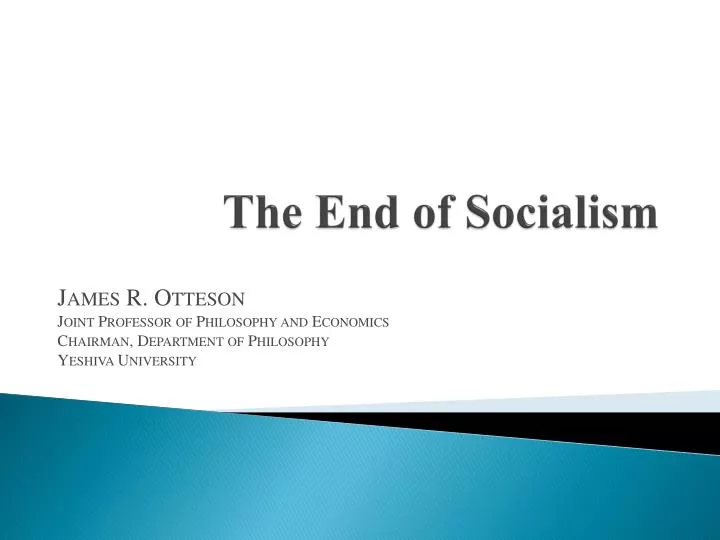 the end of socialism