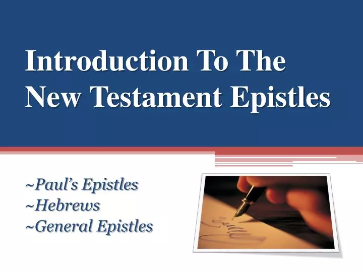 introduction to the new testament epistles