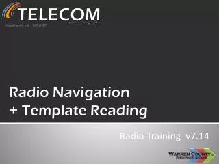 Radio Navigation + Template Reading