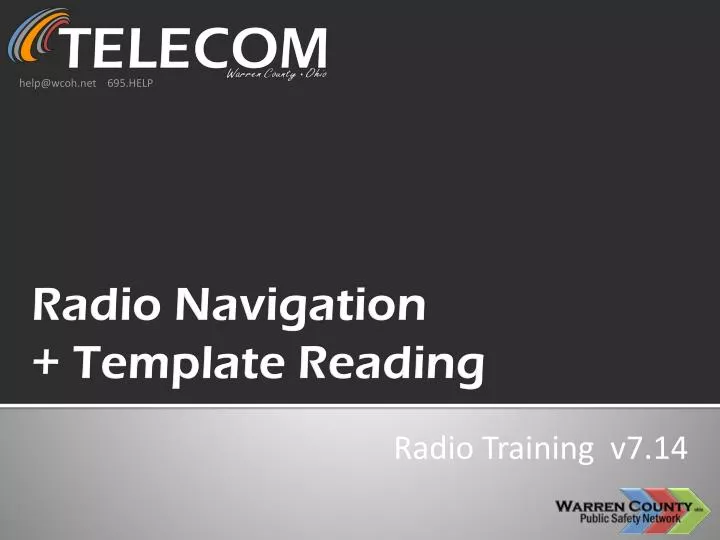 radio navigation template reading