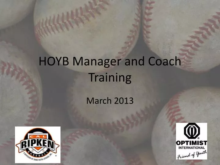 hoyb manager and coach training