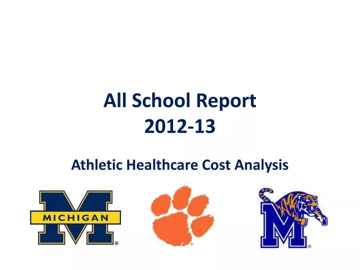 all school report 2012 13