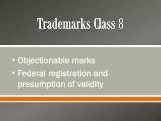 Trademarks Class 8