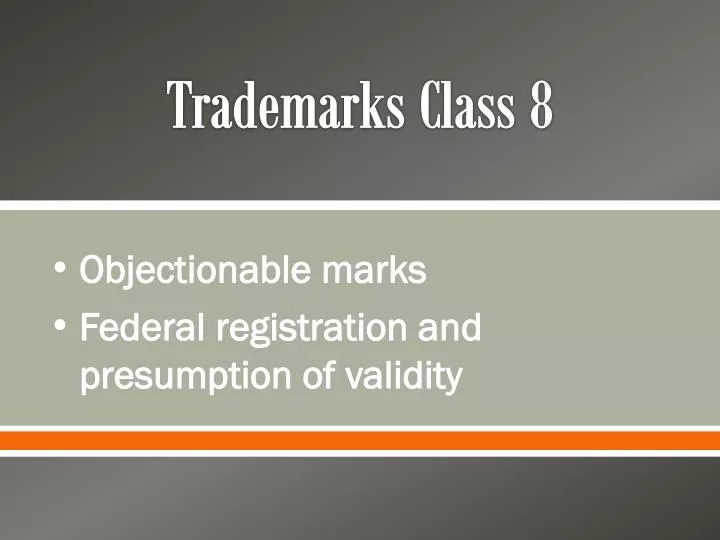 trademarks class 8