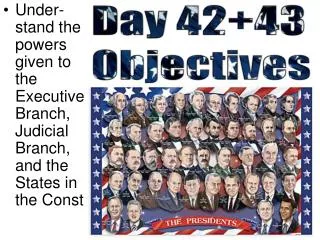 Day 42+43 Objectives