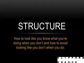 Structure