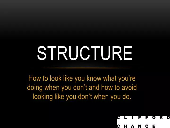 structure