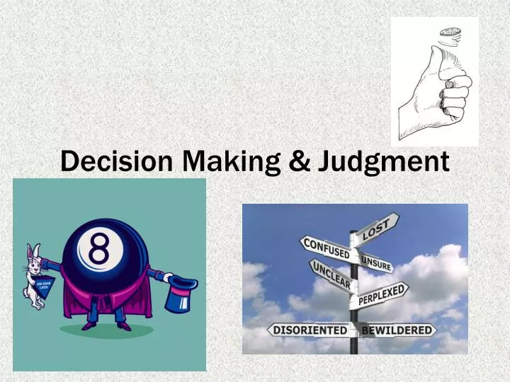decision making judgment