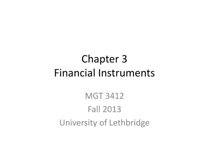 chapter 3 financial instruments