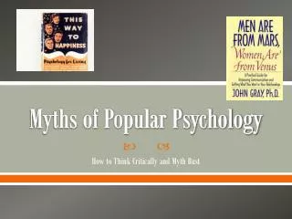 Myths of Popular Psychology