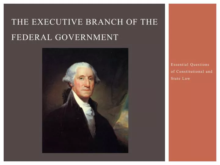 the executive branch of the federal government