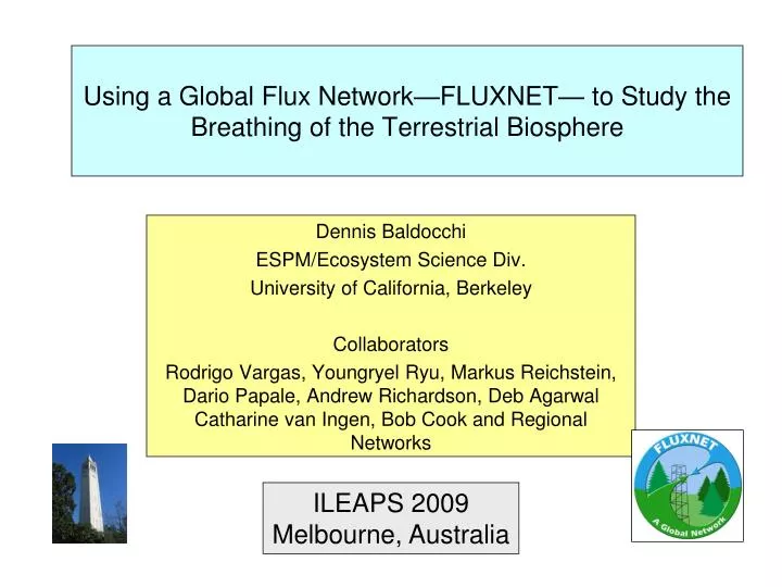 using a global flux network fluxnet to study the breathing of the terrestrial biosphere