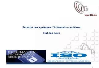 Sécurité des systèmes d’information au Maroc Etat des lieux