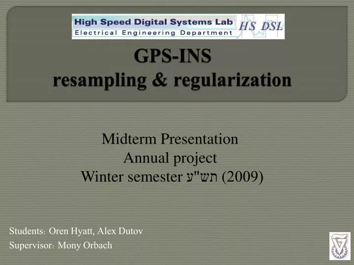 gps ins resampling regularization