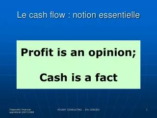 le cash flow notion essentielle