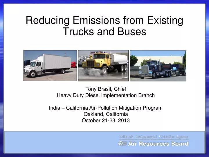 reducing emissions from existing trucks and buses