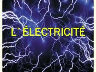 l lectricit