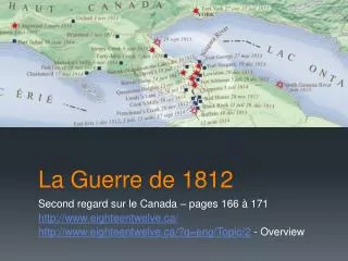 la guerre de 1812