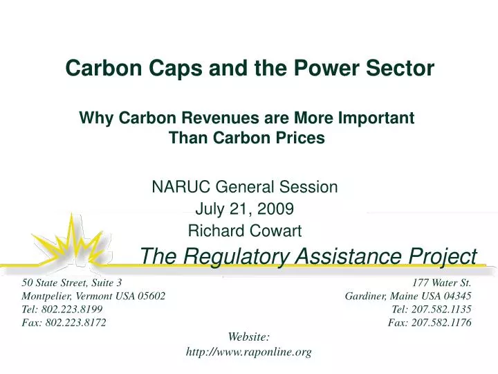 carbon caps and the power sector why carbon revenues are more important than carbon prices