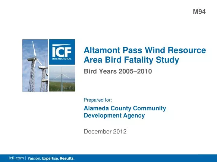 altamont pass wind resource area bird fatality study